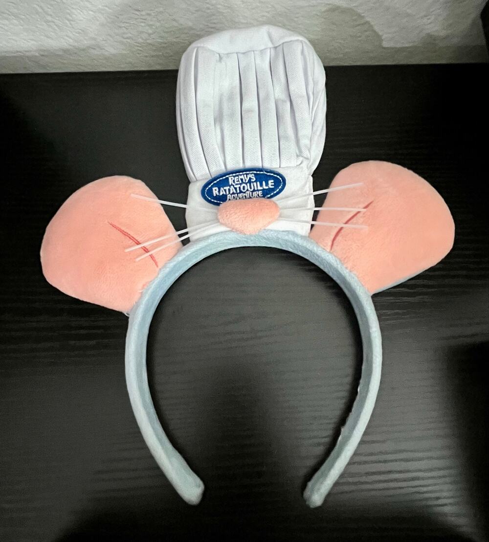 Disney Parks Remy's Ratatouille Adventure Chef Hat Mouse Headband Ears Epcot
